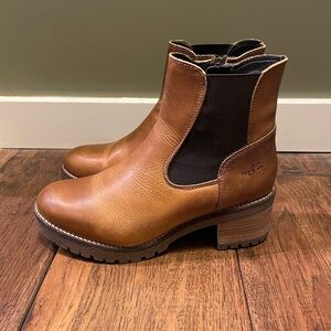 Bos. & Co. Brown Leather Ankle Boots
